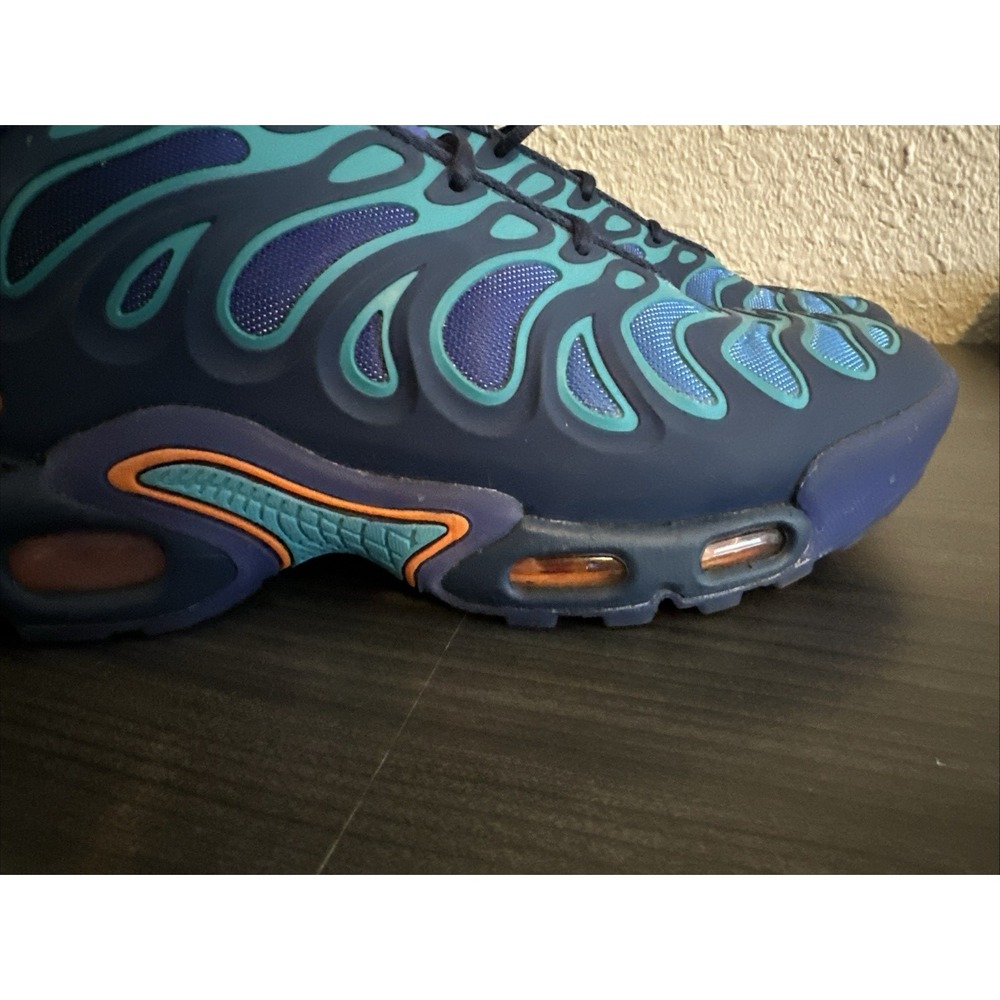Nike Air Max Plus Drift Men's 8.5 Blue Teal Orange Tn Sneakers FD4290-400 - Picture 2 of 10